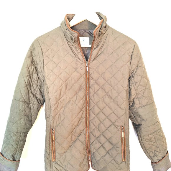 Military green puffer jacket - Picture 1 of 2